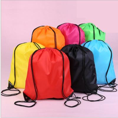 China Cheap Drawstring Bag Polyester Suction Buckle Customized Cheap String Bag for sale