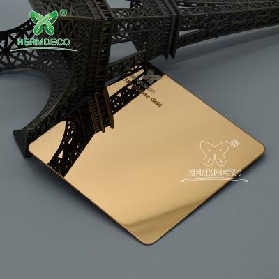 China Decoration & Decorative Netting SS201 304 Gold Rose Mirror Finish Colored Pvd Coated Stainless Steel Sheet for sale