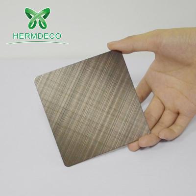 China Decoration & Netting 304 2.0mm Hairline Stainless Steel Sheet For Decorative for sale