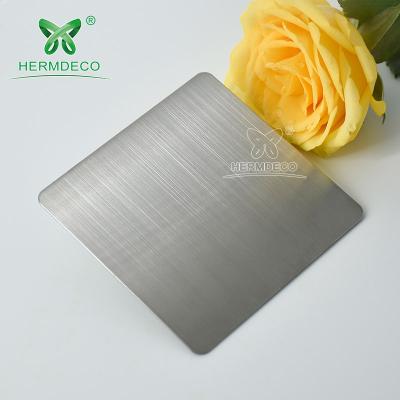 China Decoration & Netting hairline ss201 nickel silver brushed stainless steel color decorative sheet for sale for sale