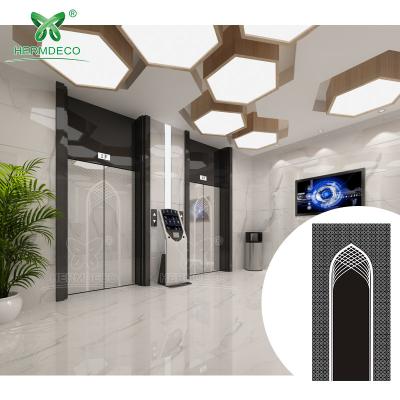 China Decoration & Manufacture Pattern 8k Mirror Finish AISI SUS304 Stainless Steel Coil/Sheet/Plate Chemical Etching Steel Sheet For Elevator Door for sale