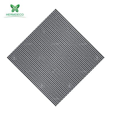 China Decoration HERMDECO 316/304 Perforated Stainless Steel Sheet Punched Steel Plates With Round Hole for sale