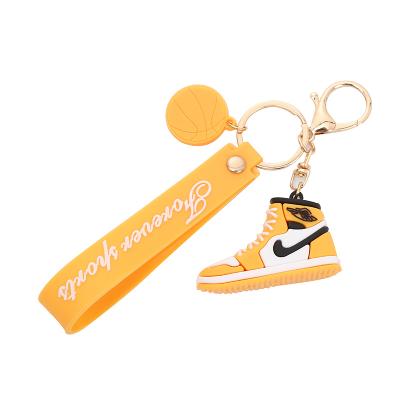 China Dropshipping 3D Sneakers Enthusiast Souvenir Keychain Car Backpack Pendant Mini Basketball Shoes Stereoscopic Model Fashion Keychains for sale