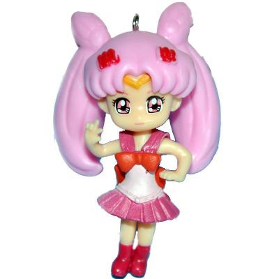 China Fashion Dropshipping Cute Cartoon Sailor Moon and Sailor Chibi Moon Keychain Figure Collectible Model Toys for Kids Christmas Gift for sale