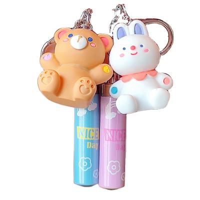 China Creative Cute Bag Decoration Student Key Chain Flashlight Doll Small Fashion Dropshipping Cartoon Pendant for sale