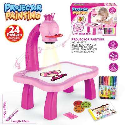 China Drawing Board Drawing Toy Projection Painting Machine Toys Amazon Projector Environmental Smart Children's Drawing Board For Children for sale