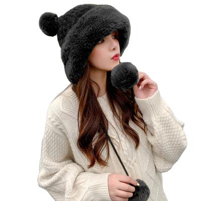 China Dropshipping Autumn and Winter Women's COMMON Hearing Protection Plus Velvet Thick Wool Knitted Warm Hat for sale