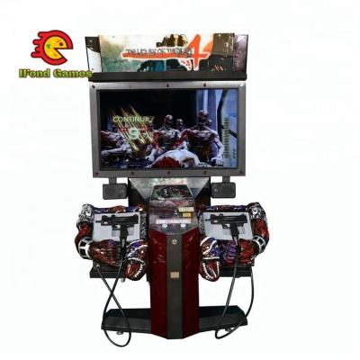 중국 High Quality Wooden+FRP+Steel Amusement Gun Simulator Video Chamber Of The Dead 4 Arcade Shooting Game Machine 판매용