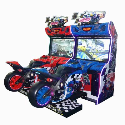 Cina Metal+acrylic+plastic indoor arcade MOTO GP coin operated motor racing simulator video game machines for adult in vendita