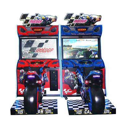 China Metal+acrylic+plastic 42 Inch Coin Operated Video Arcade Simulator Racing Motorcycle Gp Driving Game Machines for sale