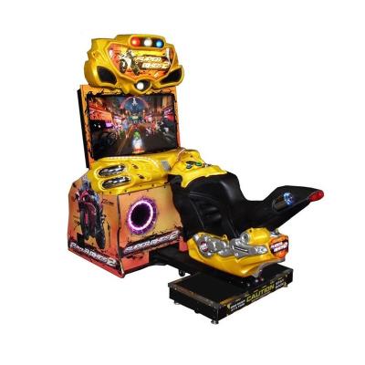 China Metal+acrylic+plastic Driver Racing Game Machine FF Bike 2 Coin Operated Super Motor Arcade Games Car Racing Machine Te koop