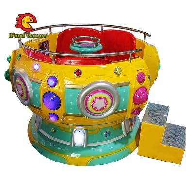 China Wooden+FRP+Steel Amusement Park Coffee Cup Coin Operated Plastic Spinning Kiddie Rides Game Machine zu verkaufen