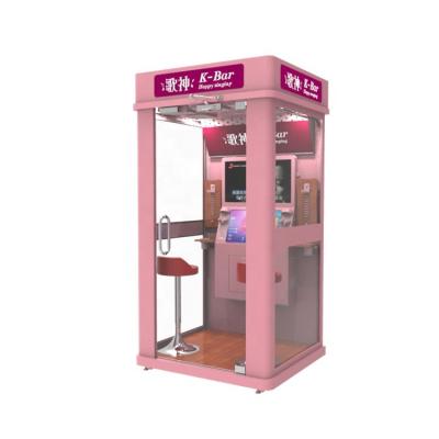 China Wood+acrylic Coin Operated New Arrival Mall Jukebox Karaoke Machine Ktv Booth for sale