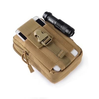 China Water Proof Outdoor Sports Tactical Waist Bag Through Belt Mobile Phone Waterproof Pouch Running Waist Bag for sale