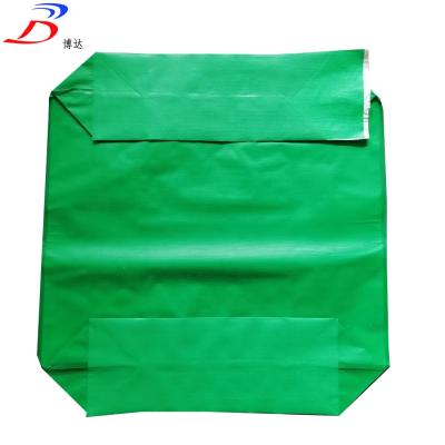 China Recyclable pp woven laminated block bottom bopp bags, sacks, raffia for cement, putty, gypsum for sale