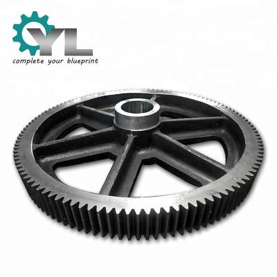 China Factory Customized Transmission Gear Reducer Gear Wheel Assembly 34CrNiMo6 Spur Gear Alloy Big Wheel for sale