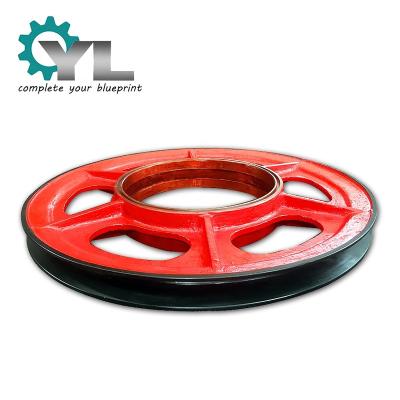 China Machinery Repair Shops Cast Steel Singal Groove Lifting Driven Crane Chain Block Block Pulley for sale