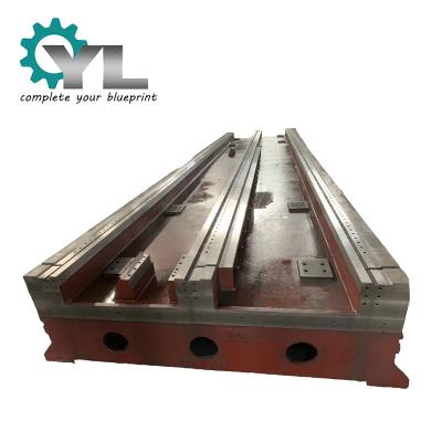 China Forging Cast Iron Machine Tool Bed Cnc Milling Carrying Bodies Machine Machine Base Plat for sale