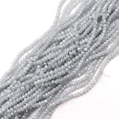 China Garment Stock /Accessories/Jewelry DIY Decoration/For Sale Faceted Loose Crystal Rondelle Bead 4mm Crystal Bead Gray For Jewelry for sale