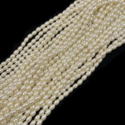 China Garment Stock /Accessories/Jewelry DIY Decoration/For Sale Small Strands 5x7mm Rice Bead For Jewelry Making for sale