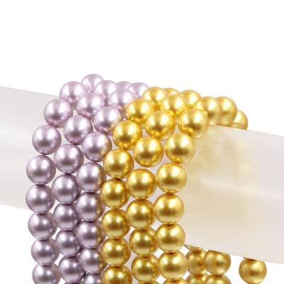 China Garment Stock /Accessories/Jewelry DIY Decoration/For Sale South Sea Gold Pearl Strand 12mm Glass Imitation Pearls 14mm For Sale for sale