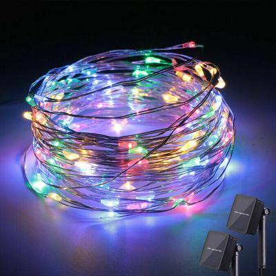 China Solar String Lights Outdoor LED Garden Curtain String Light for Patio Christmas Party Decoration for sale