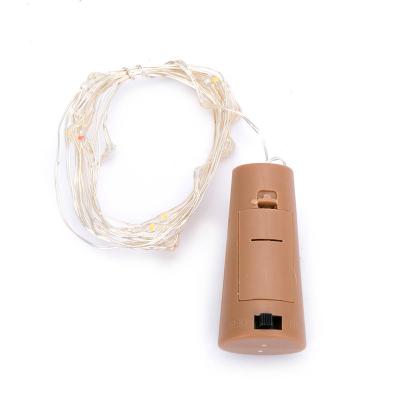 China Copper string Lights Hesheng Battery operated Led wine bottle cork lights fairy christmas string light for Wedding Decoration for sale