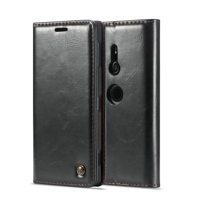 China Retro Leather + TPU+PC Cover + Metal Zipper New Style Bonded Leather Handphone Cell Accessories For Sony Xperia Z3 Z4 Z5 PC Tpu Mobile Phone Flip Case For Sony XZ2 XZ3 Compact for sale