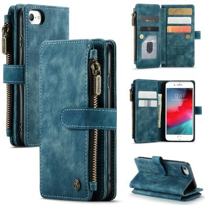 China Anti-fall CaseMe flip for iPhone wallet leather case, for iPhone SE case with card holder, for iPhone 7 case with card holder for women for sale