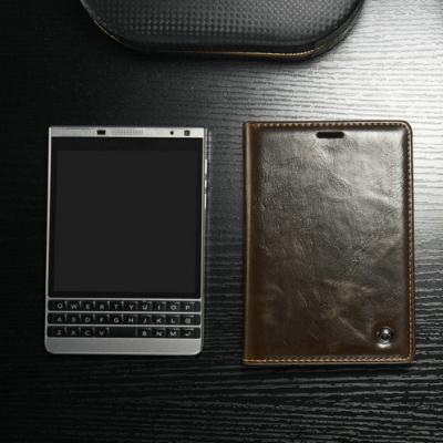 China R64 CaseMe High Quality Leather Case For Blackberry Passport 2 Wallet Flip Phone Case Card Slot Shockproof Cover Stand Case for sale