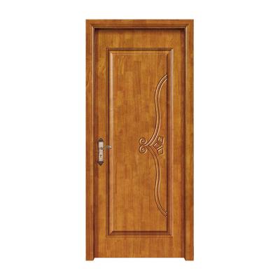 China Sound Insulation Villa Bedroom Soundproof Non-toxic Painted Real Solid Wood Bedroom Door for sale