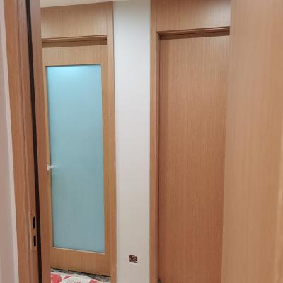 China Yakeju Waterproof Modern Waterproof Glass Doors For Bathrooms Bathroom Wooden Frosted Glass Door for sale