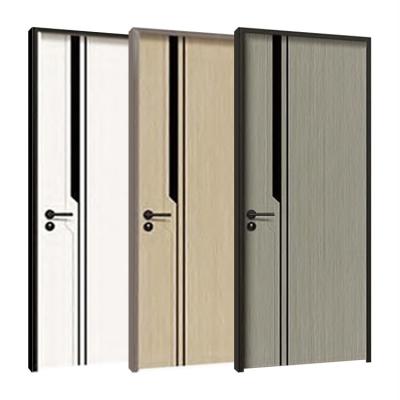 China Heavy Duty Modern Aluminum Clad Wood Interior Slim Frame Fire Protection Doors Aluminum Wood Doors for sale