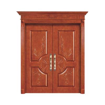 China Modern Villa Entrance Painted Front Doors For Houses With Luxury Modern Hinges for sale