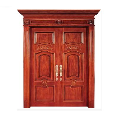 China French Custom High Quality Modern Style Pretty Wood Cut Front Door Bedroom for sale