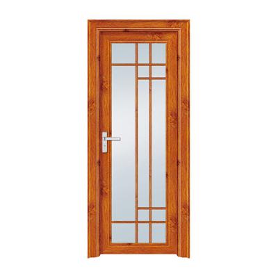 China Waterproof Indoor House Shatterproof Tempered Glass Bathroom Aluminum Toilet Doors for sale