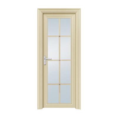 China High Quality Waterproof Bathroom Waterproof Swing Interior Aluminum Glass Doors for sale