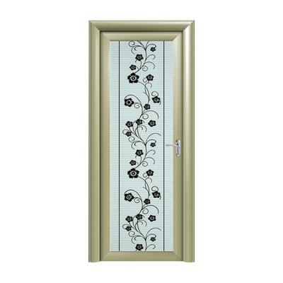 China New Design Waterproof Decorative Luxury Swing Aluminum Apartment Bathroom Door for sale