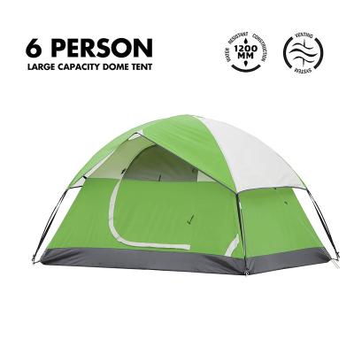 China UV-Resistant Easy Setup 6 Person Family Dome Tent With Removable Rain Fly Backpacking, Camping And Hiking for sale