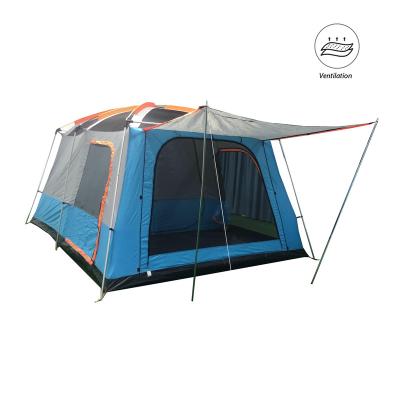 China UV-resistant easy setup for for outdoor activities 2 bedrooms and 1 lobby family luxury camping tent for sale