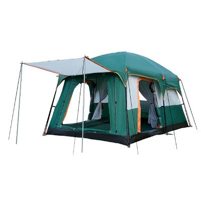 China UV-Resistant Four Seasons Luxury 8-10 Person Tent Four Seasons Two-Chamber Waterproof Double Decker Camping Tent for sale