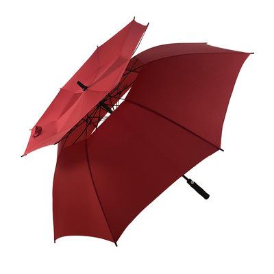 China 54/62/68 Inch Extra Large Golf Umbrella Custom Windproof Sun Vented Sun Rain Umbrella Open Canopy Double Sided Extra Large Golf Umbrella for sale