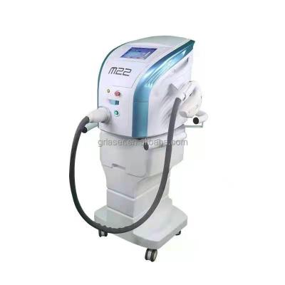 China Hair removal M22 diode laser lumenis ipl + nd yag laser 1064 dual handpiece for sale