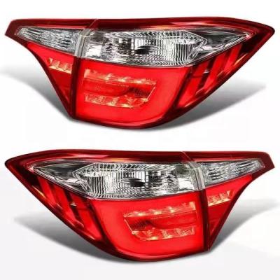 China ABS+PC LED cola luces rojo nit humo lente for Toyota Corolla SE/LE USA MODEL 2014-2018 for sale