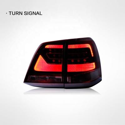 China Upgrade Modified Rear Lamp For Land Cruiser LC200 V8 Assembly Backlight 2008-2015 Clear Red And Black Tail Light 08-15 LED For Land Cruiser Tail Light for sale