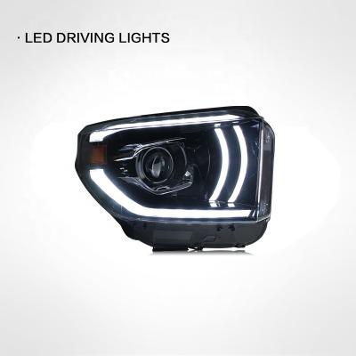 China Suitable for 2014-2020 Toyota Tundra Headlight Xenon LED Headlight Assemblies Modified Flame Daytime Running Light Turn Signal For Toyota Tundra Headlamp for sale