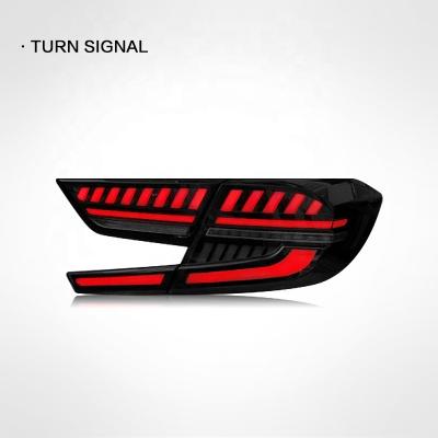 China Modified LED Rear Lamp For Honda Accord 2017 10th Gen 2018 2019 For Dynamic Effect Tail Light Flame Turn Tail Light For Honda Judai Accord Tail Light for sale