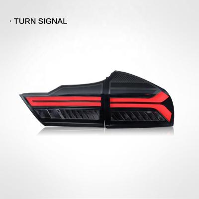 China High Performance Upgrade Modified Tail Flame Turn Light Red &Smoke Tinted Rear Lamp For Honda City Taillight 2014-UP FOR CITY Taillight for sale