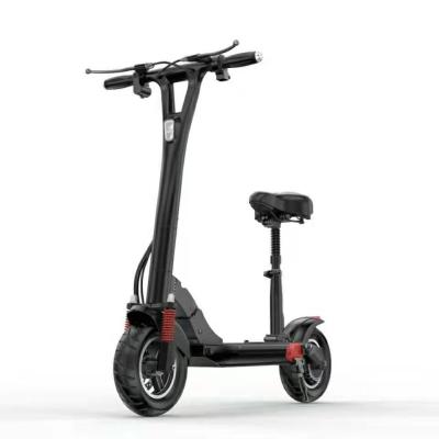 China Unisex Electric Scooter With Seat 10 Inch Off Road Dual Tire Electric Scooter Adult Fast Folding Motor for sale