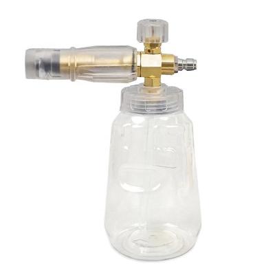 China NBT Portable Transparent Car High Pressure Foam Bottle Car Seal Garden Foam Spray Cleaning Spray Cannon for sale